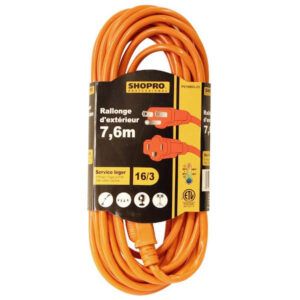 shopro brand orange extension cord